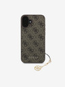 Guess Guess 4G Charm zadný kryt pre iPhone 16 Tone on Tone Brown