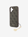Guess Guess 4G Charm zadný kryt pre iPhone 16 Tone on Tone Brown