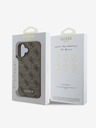 Guess Guess 4G Charm zadný kryt pre iPhone 16 Tone on Tone Brown