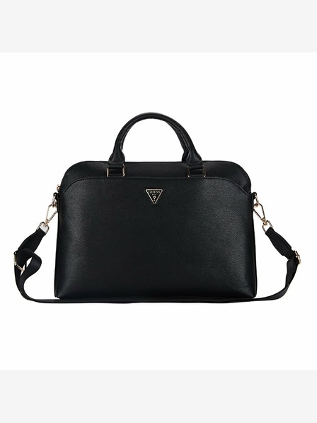 Guess Taška na notebook Guess PU Grained Triangle Logo 15/16" Black