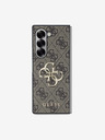 Guess Guess PU 4G kovový zadný kryt s logom pre Samsung Galaxy Z Fold 6 Brown