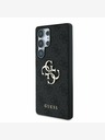 Guess PU 4G Metal Logo Zadní Kryt pro Samsung Galaxy S25 Ultra Grey Obal na telefón