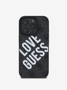 Guess Guess PU Leather 4G Big Love Logo MagSafe Zadný kryt pre iPhone 16 Pro Black