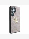 Guess Guess PU 4G kovový zadný kryt s logom pre Samsung Galaxy S25 Ultra Pink