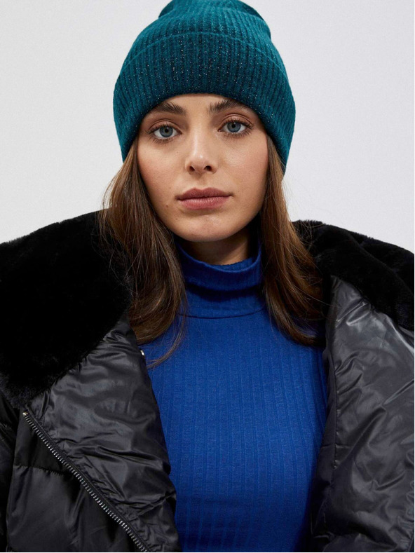 Moodo Čierna dámska prešívaná krátka bunda Moodo