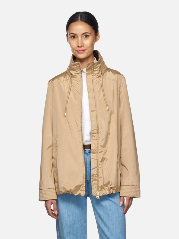 Geox Svetlohnedá dámska bunda Geox Dandra