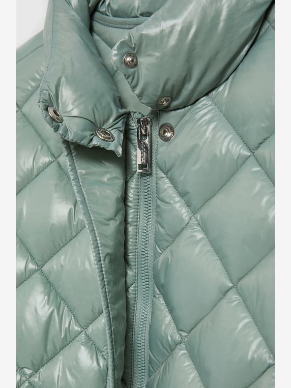 Moodo Zelená dámska prešívaná bunda Moodo