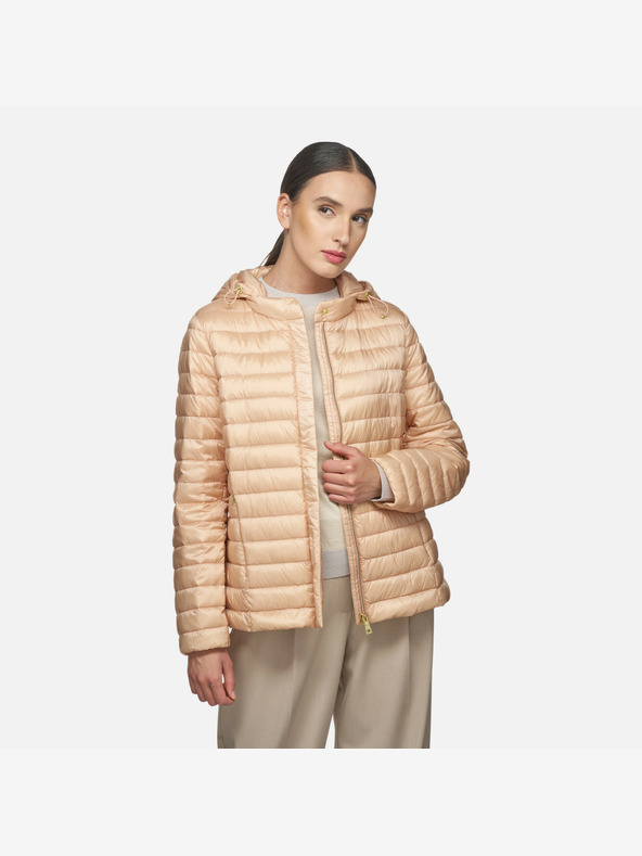 Geox Ružová Dámska páperová bunda Geox Jaysen