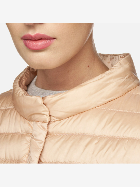 Geox Ružová Dámska páperová bunda Geox Jaysen