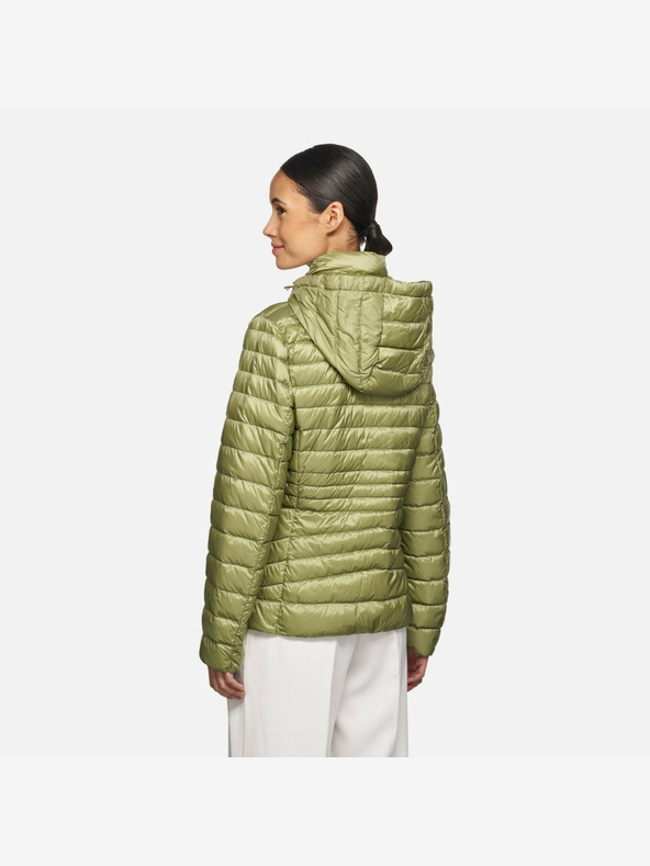 Geox Svetlozelená dámska páperová bunda Geox Jaysen