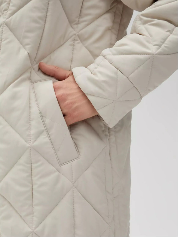 Moodo Krémová dámska prešívaná bunda Moodo