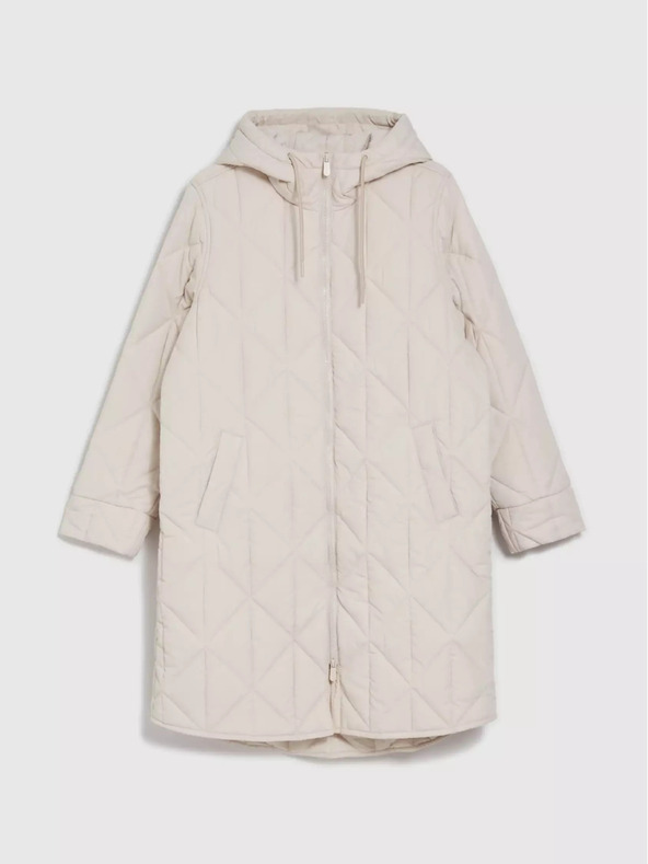 Moodo Krémová dámska prešívaná bunda Moodo