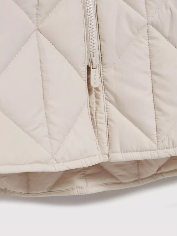 Moodo Krémová dámska prešívaná bunda Moodo