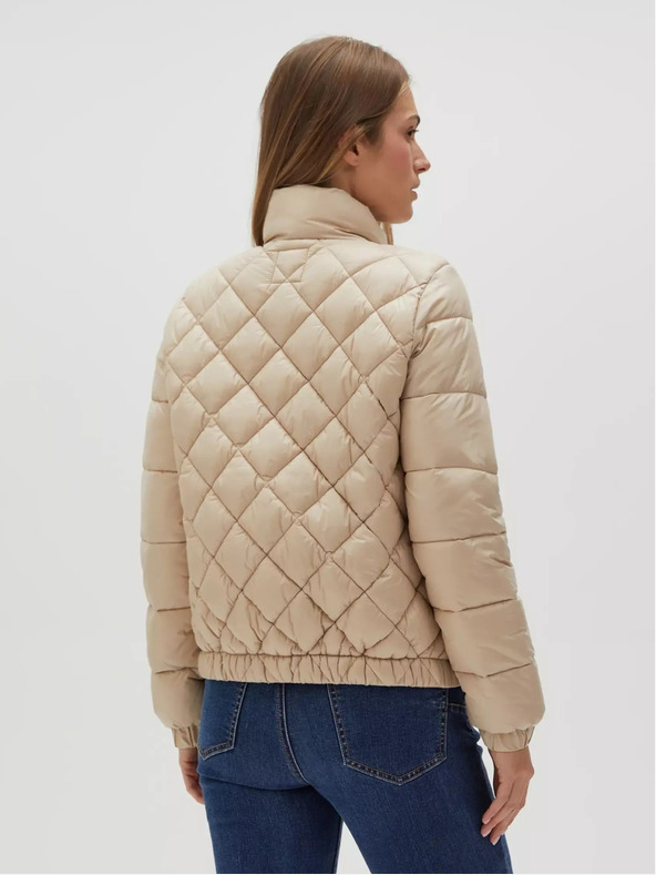 Moodo Béžová dámska prešívaná bunda Moodo