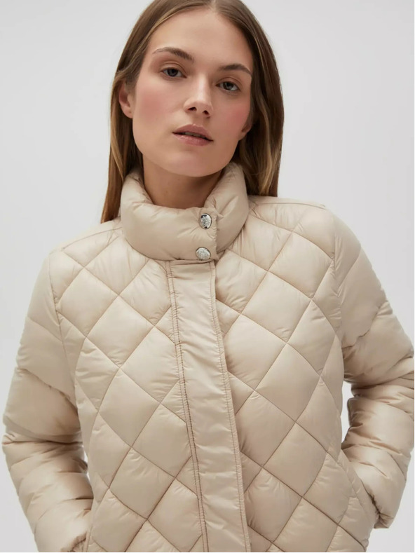 Moodo Béžová dámska prešívaná bunda Moodo