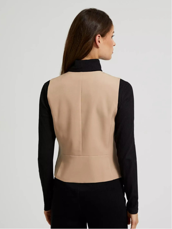 Moodo Hnedá dámska vesta Moodo