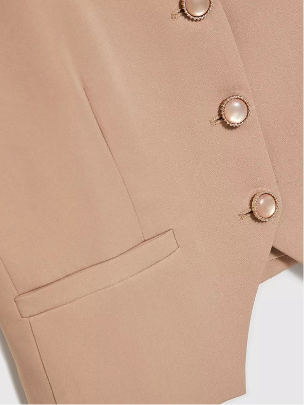 Moodo Hnedá dámska vesta Moodo