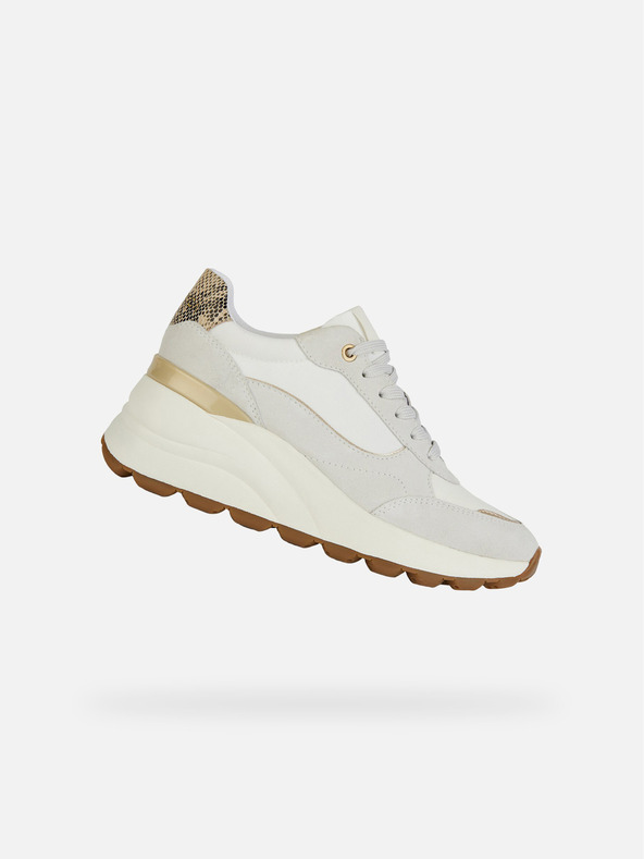 Geox Krémové dámske tenisky Geox Spherica EC13