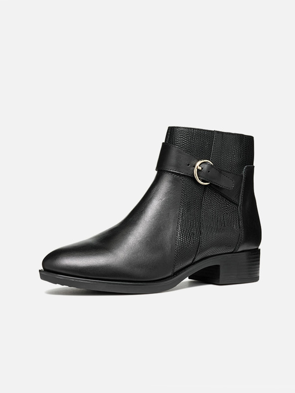 Geox Čierne dámske členkové topánky Geox Felicity