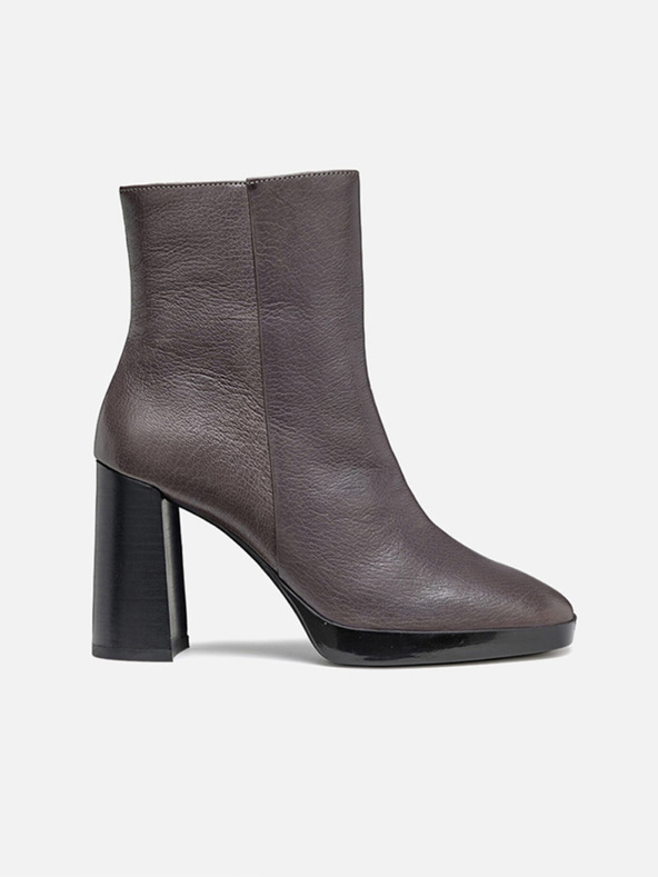 Geox Tmavo šedá dámska členková obuv Geox Teulada