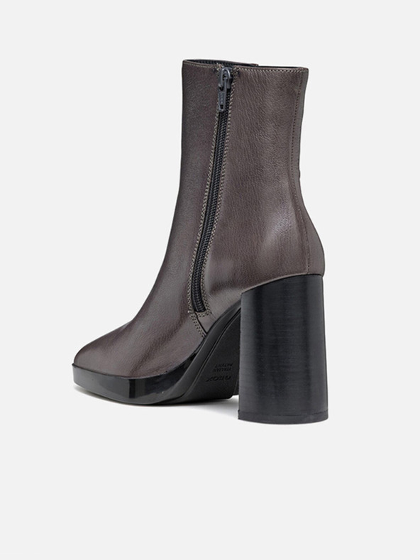 Geox Tmavo šedá dámska členková obuv Geox Teulada