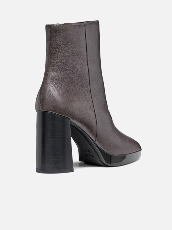 Geox Tmavo šedá dámska členková obuv Geox Teulada