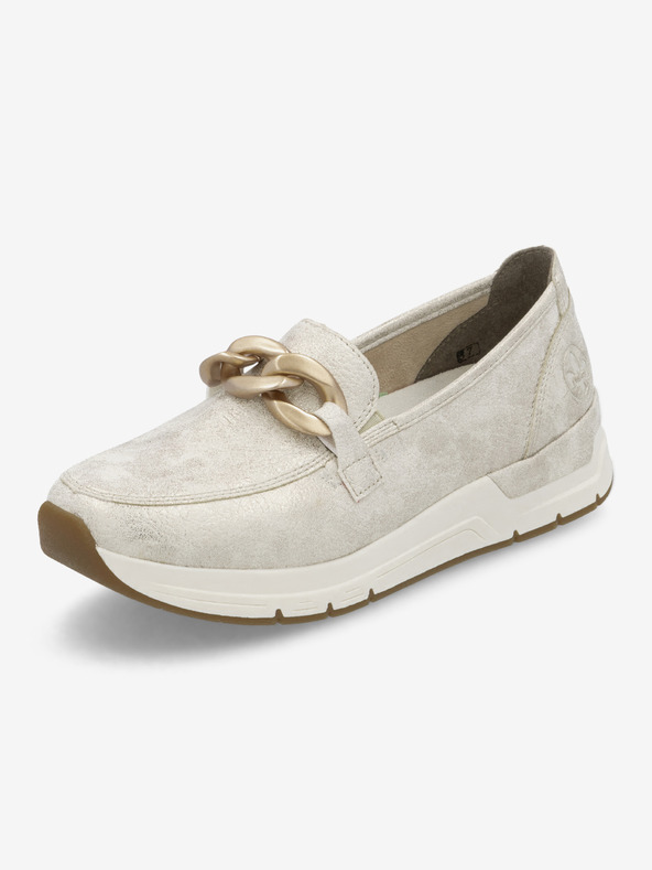 Rieker Cream women's moccasins Rieker