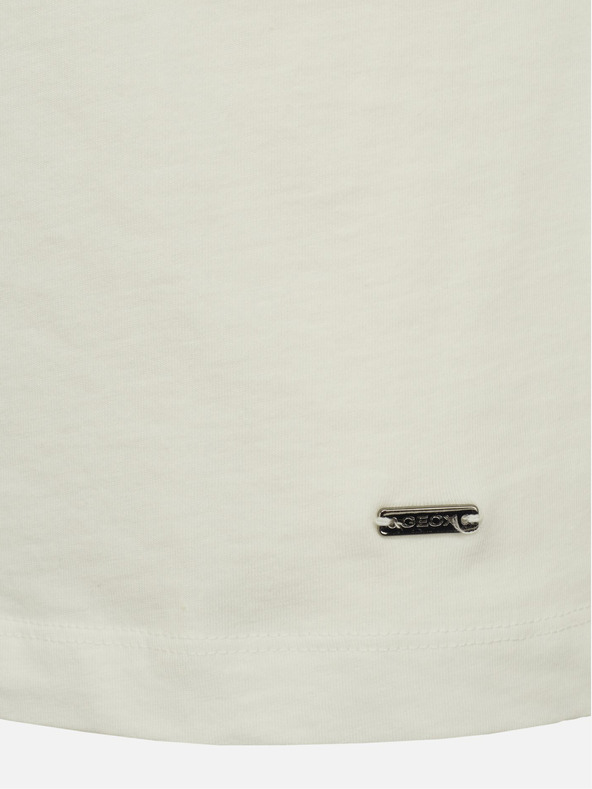 Geox Biele pánske tričko Geox