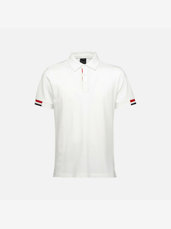 Geox Biela pánska polokošeľa Geox