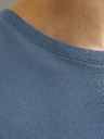 Jack & Jones Modré pánske základné tričko Jack & Jones