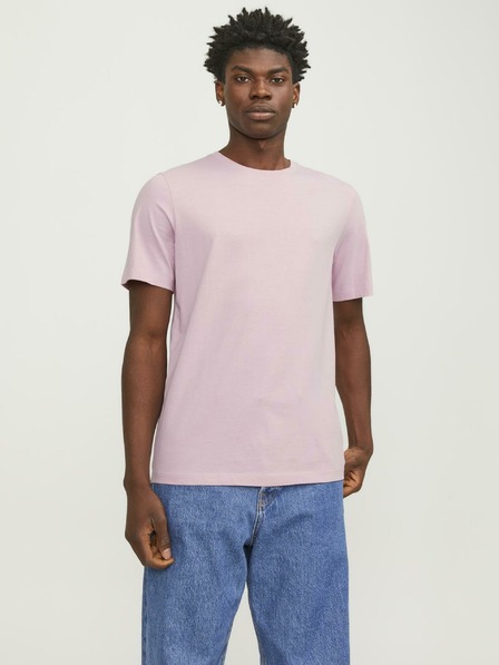 Jack & Jones Ružové pánske tričko Jack & Jones