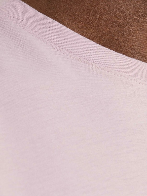 Jack & Jones Ružové pánske tričko Jack & Jones