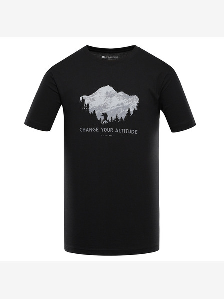 ALPINE PRO Pánske rýchloschnúce tričko s cool dry ALPINE PRO BOLEN 2 black varianta pa