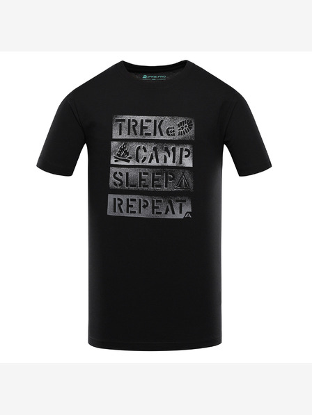 ALPINE PRO Pánske rýchloschnúce tričko s cool dry ALPINE PRO BOLEN 2 black varianta pb