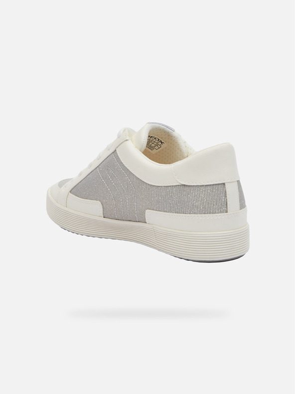 Geox Strieborné dámske tenisky Geox Blomiee