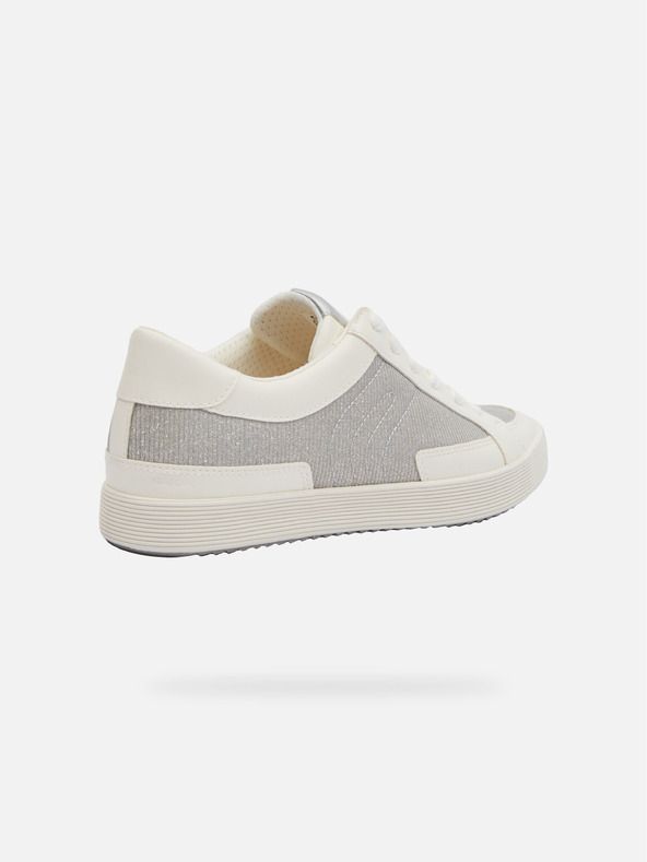 Geox Strieborné dámske tenisky Geox Blomiee