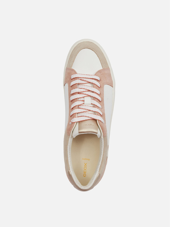 Geox Krémové dámske tenisky Geox Emmeleny