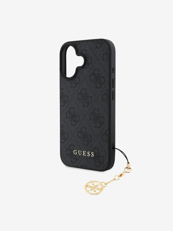 Guess Guess 4G Charm zadný kryt pre iPhone 16 Tone on Tone sivý