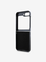 Guess Guess PU 4G kovový zadný kryt s logom pre Samsung Galaxy Z Flip 6 sivý