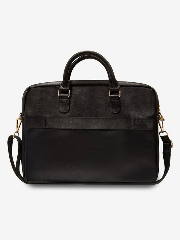 Guess Guess PU Grained 4G Metal Logo taška na notebook 15/16" čierna