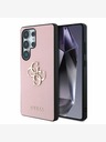 Guess Guess PU Grained 4G Metal Logo Back Cover pre Samsung Galaxy S25 Ultra Pink