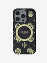 Guess IML 4G Peony MagSafe Zadní Kryt pro iPhone 16 Pro Max Black Obal na telefón