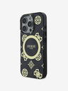 Guess IML 4G Peony MagSafe Zadní Kryt pro iPhone 16 Pro Max Black Obal na telefón