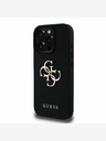 Guess Guess PU Grained 4G Metal Logo Back Cover pre iPhone 15 Pro Black