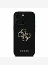 Guess Guess PU Grained 4G Metal Logo Back Cover pre iPhone 15 Pro Black