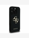 Guess Guess PU Grained 4G Metal Logo Back Cover pre iPhone 15 Pro Black