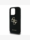 Guess Guess PU Grained 4G Metal Logo Back Cover pre iPhone 15 Pro Black