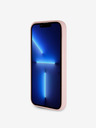 Guess Guess PU pevný zadný kryt 4G s kovovým logom a trblietkami pre iPhone 15 Pro ružový