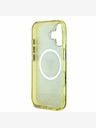 Guess Guess IML 4G Glitter and Triangle Logo MagSafe zadný kryt pre iPhone 16 hnedý