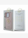 Guess Guess PU Grained 4G Metal Logo Back Cover pre iPhone 16 Pro Max ružový